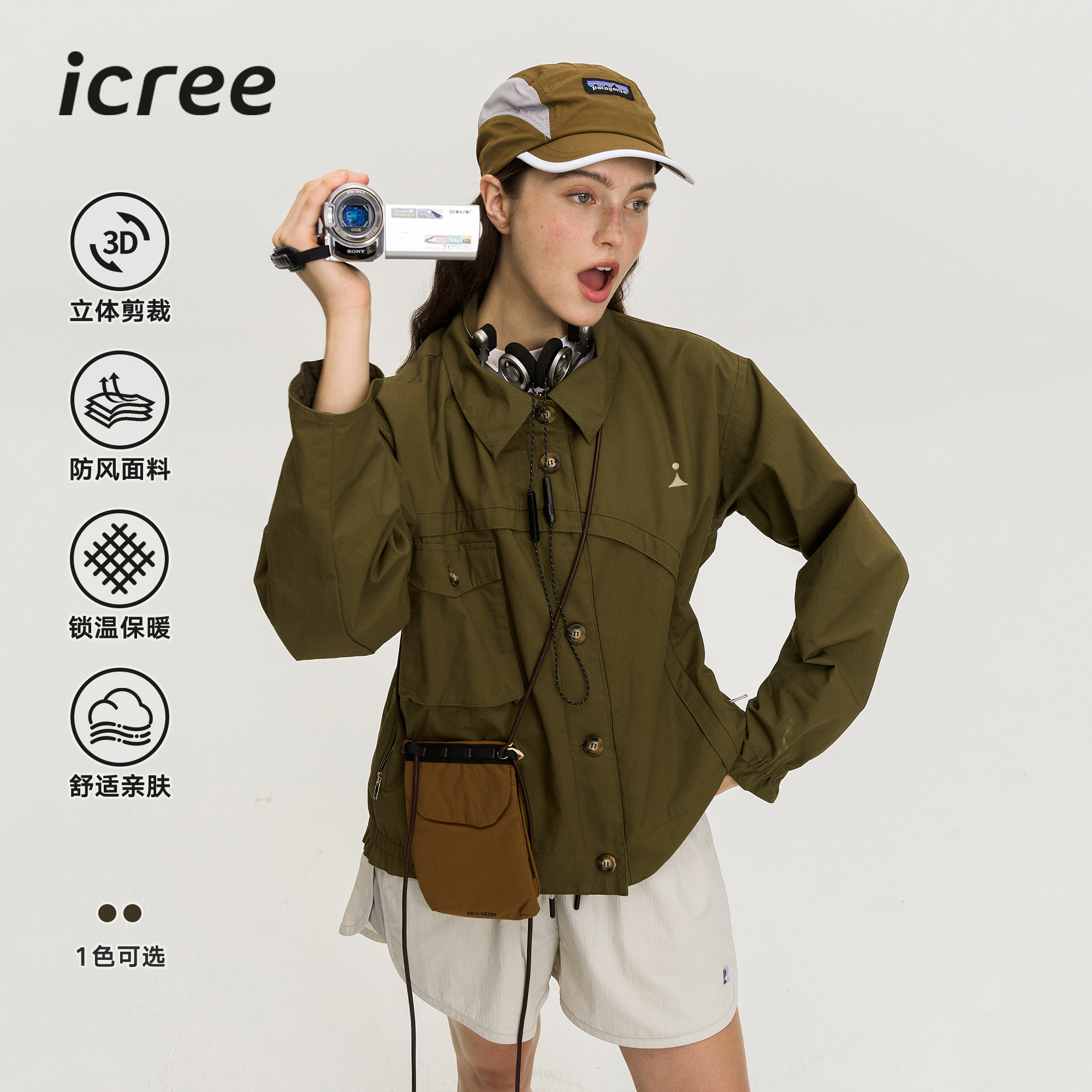 牛仔外套正品宽松夹克上衣ICREE