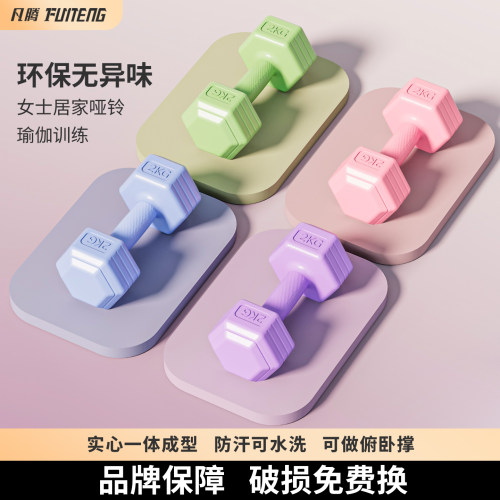 凡腾浸塑小哑铃女士健身家用