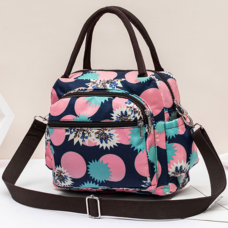 手提包斜挎小布包包防水高档送礼袋牛津布妈咪包饭盒袋便当包袋