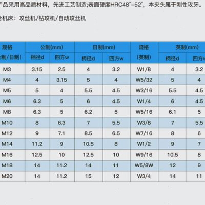 新款深圳远见swj101216攻牙机丝锥K夹头丝锥夹头台钻钻攻夹头