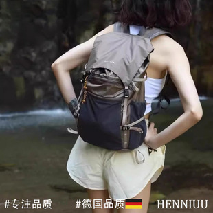德国户外专业登山包防水可折叠冲顶包大容量旅行徒步翻盖双肩包