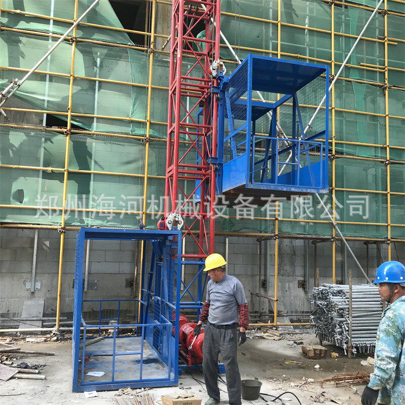 2022建筑工地高层物料提升机 小高层施工升降机 双笼提料机
