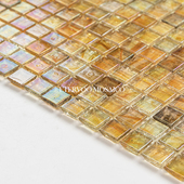 玻璃马赛克瓷砖彩色浴室卫生间背景墙喷水池防滑地砖酒店轻奢墙砖