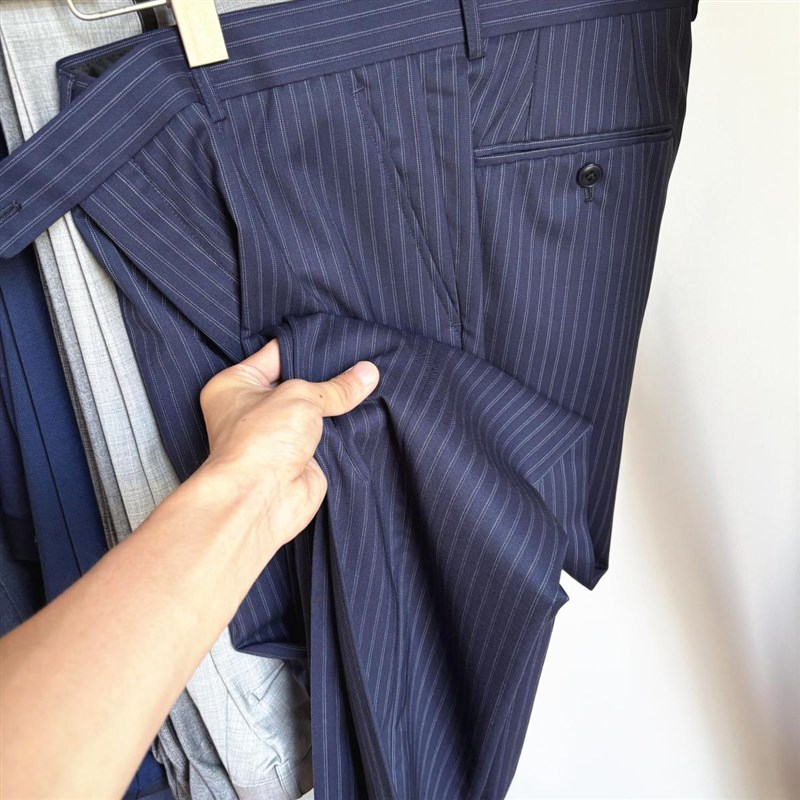 100%精纺纯羊毛 1900+ 重磅 男士垂感修身商务休闲西装裤休闲裤子