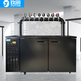 玖田8頭啤酒機(jī)扎啤機(jī)冷藏制冷機(jī)風(fēng)冷精釀啤酒設(shè)備商用酒吧生啤機(jī)