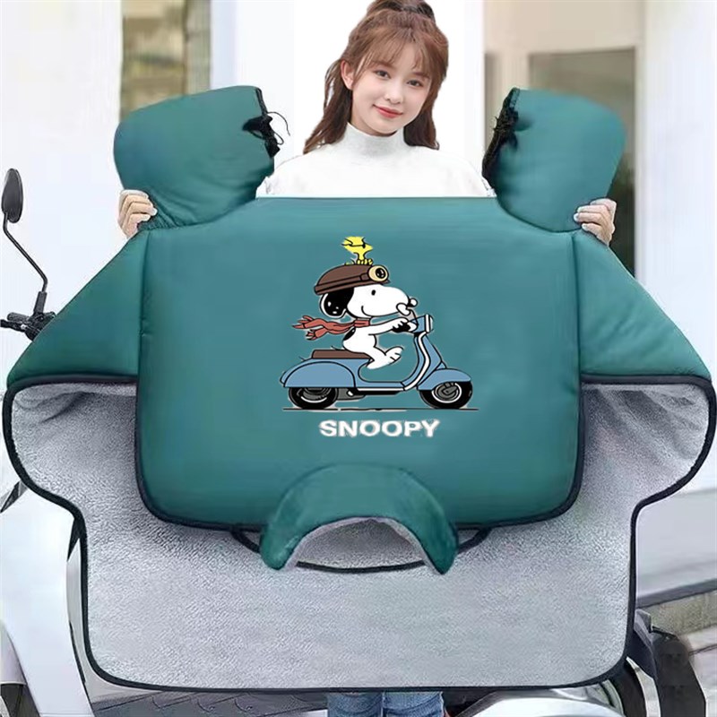 新款复合电动车挡风被冬季加绒加厚电瓶机车防水防风罩防寒保暖