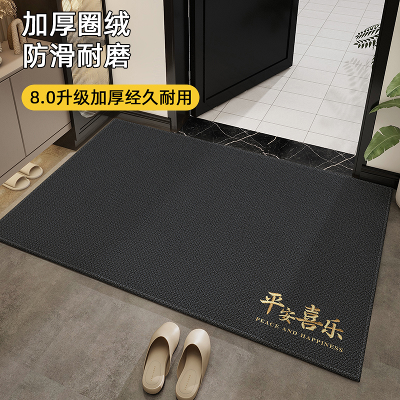 高端入户门地垫玄关耐磨耐脏免洗脚垫简约可裁剪垫子门口防滑除尘