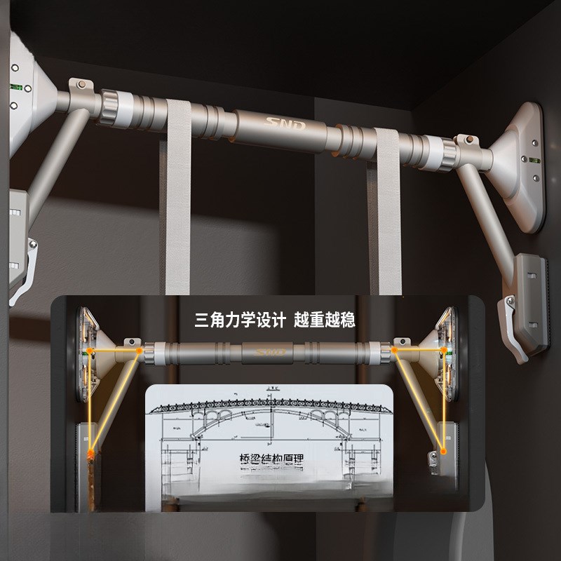 门上单杠家用g室内引体向上器儿童吊环免打孔家庭健身器材单杆