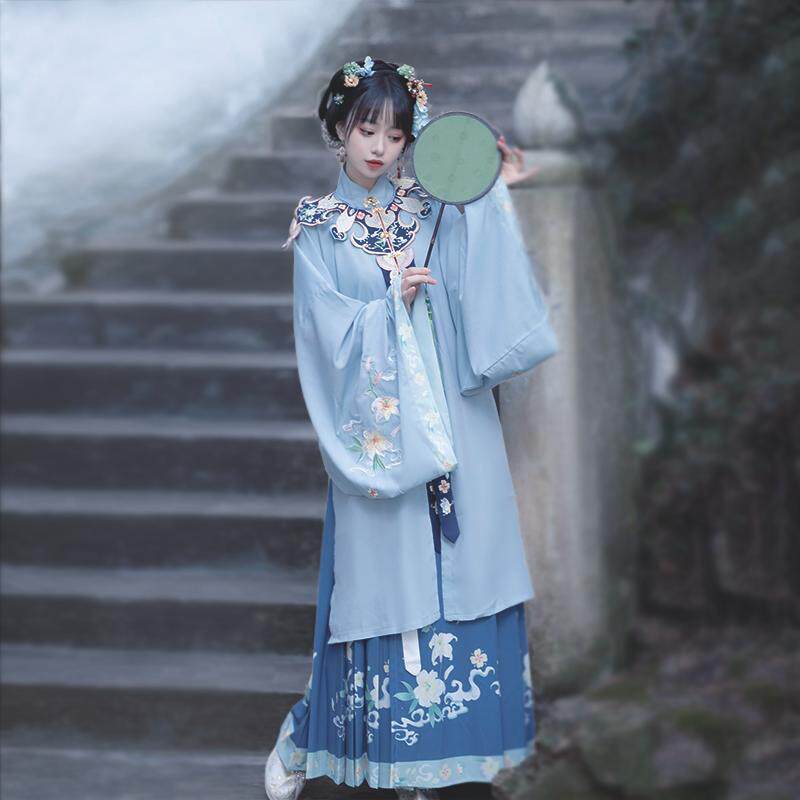 성인 HANFU 여성 슈퍼 요정 우아한 구름 어깨 RU DR