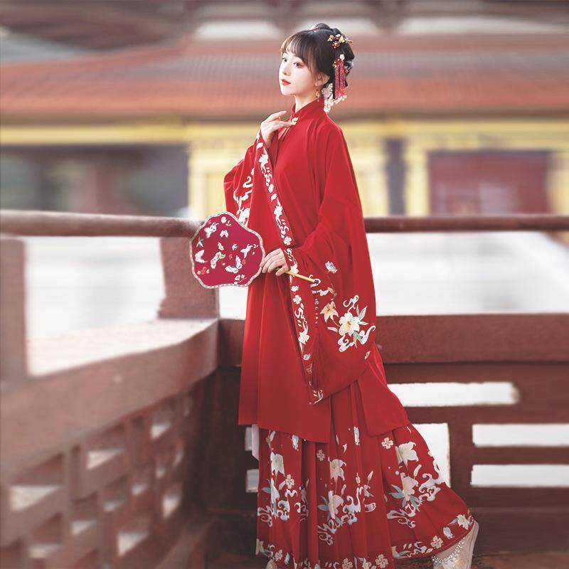 성인 HANFU 여성 슈퍼 요정 우아한 구름 어깨 RU DR