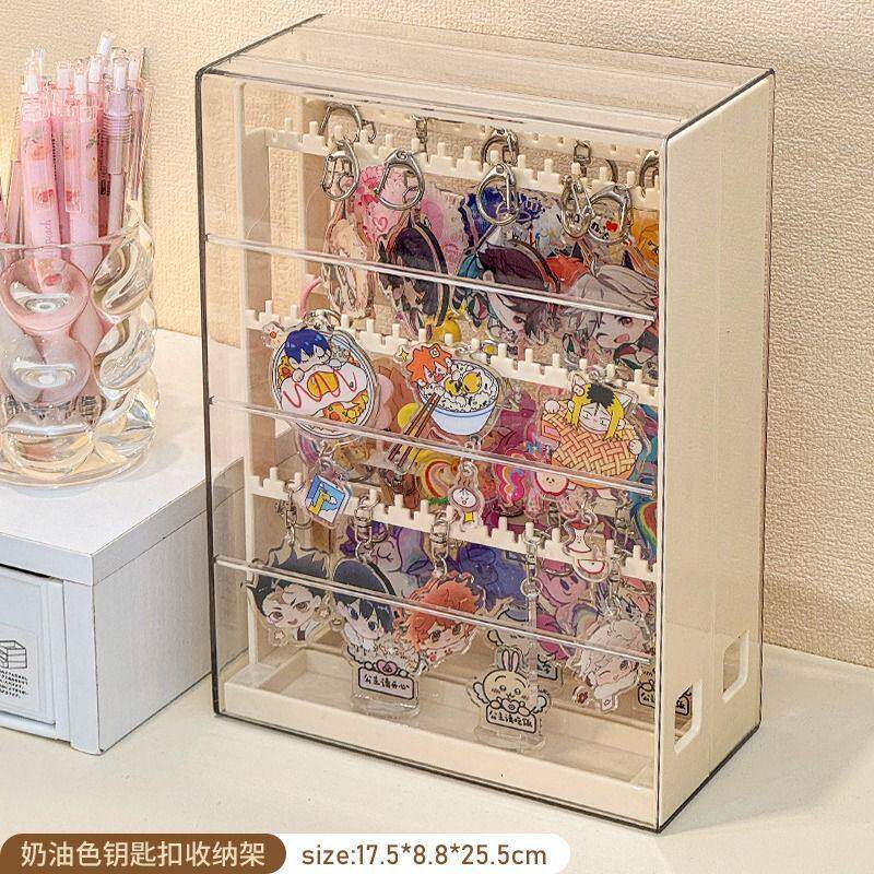 thumbnail for Gacha pendant, storage display box, table tidying, keychain, storage rack, pullable jewelry shelf, anti-entanglement