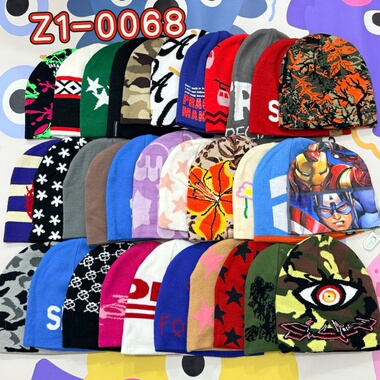 外贸出口美潮街头男女嘻哈说唱滑板rap百搭针织帽保暖冷帽滑雪帽