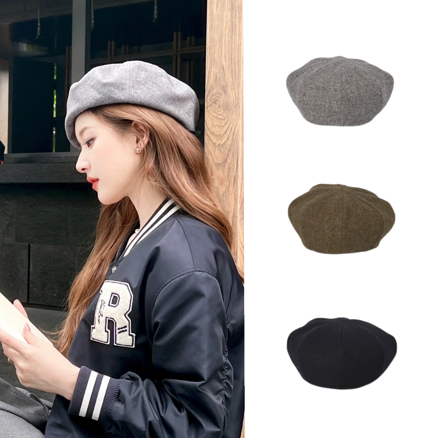 ca4la报童帽通勤休闲女冰冰同款