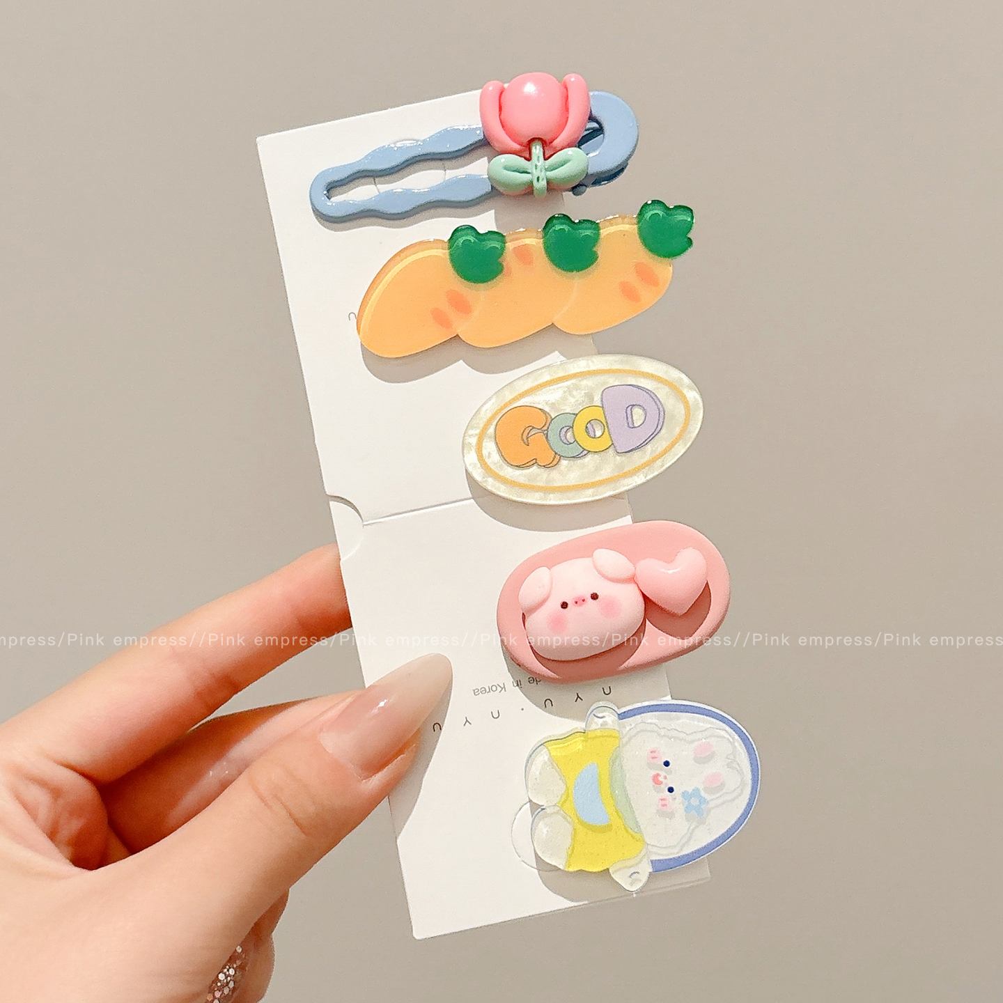 卡通发夹边夹女侧边精致小夹子头饰鸭嘴夹少女可爱碎发刘海夹发卡