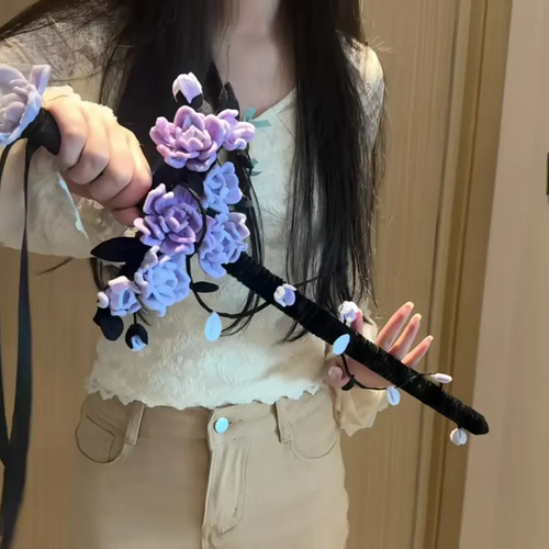 扭扭棒紫罗兰魔法剑荆棘玫瑰手工diy材料包闺蜜对象礼物