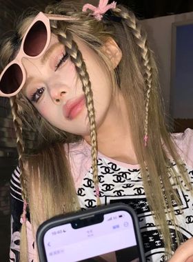 网红猫眼墨镜女复古小框辣妹眼镜防紫外线高级感方圆脸2025新款潮