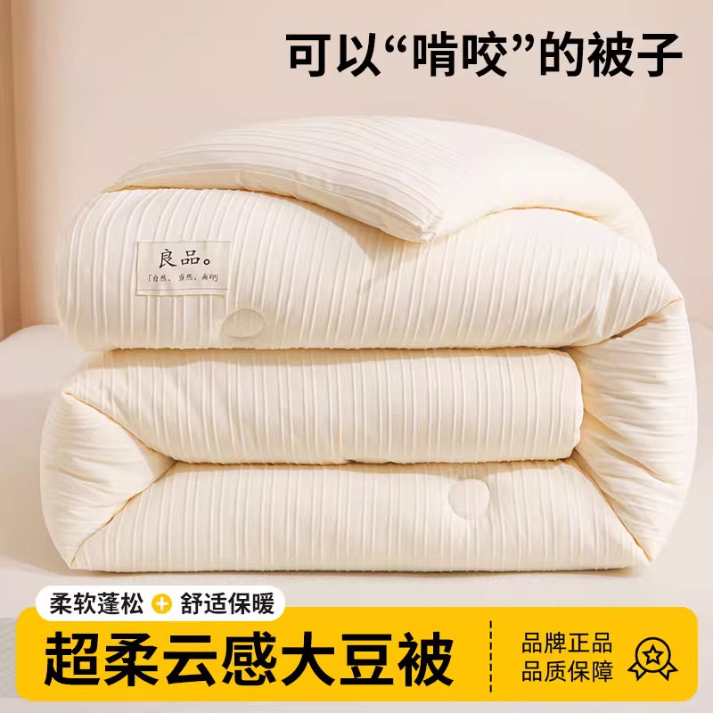 A类抗菌大豆纤维被子加厚保暖冬被单人棉被春秋被芯单人四季通用
