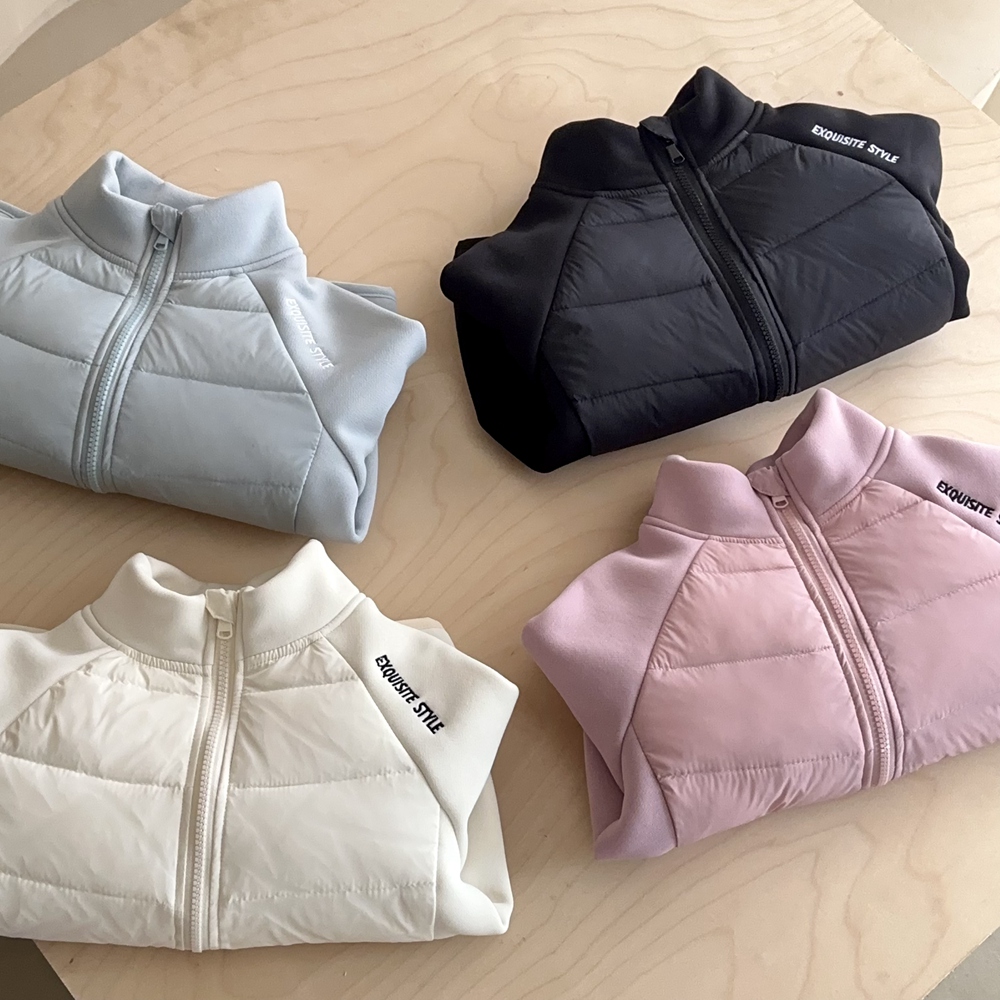 儿童羽绒服男童女童拉链童装男女运动纯色秋冬