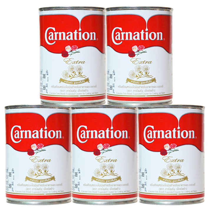 【保税仓发货】泰国进口三花淡奶炼乳泰式炼奶牛乳茶烘焙原料48瓶