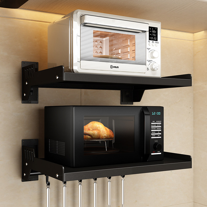 厨房微波炉置物架支架免打孔壁挂式收纳架电饭煲R挂架墙上烤箱架,厨房/烹饪用具,微波炉置物架,淘宝优惠券,粉丝福利购,淘宝优惠卷