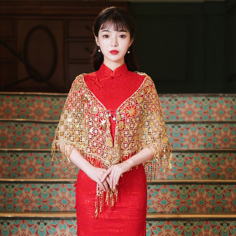 旗袍披肩外搭夏季薄款开衫婚礼妈妈礼服喜婆婆蕾丝三角巾复古围巾,服饰配件/皮带/帽子/围巾,围巾/丝巾/披肩,淘宝优惠券,粉丝福利购,淘宝优惠卷