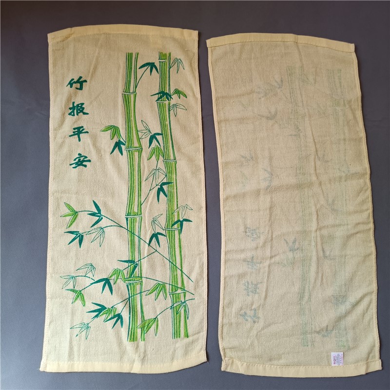 纯棉 老式印花巾 易吸水 好用毛巾洗脸E巾全棉毛巾面巾长70宽32cm