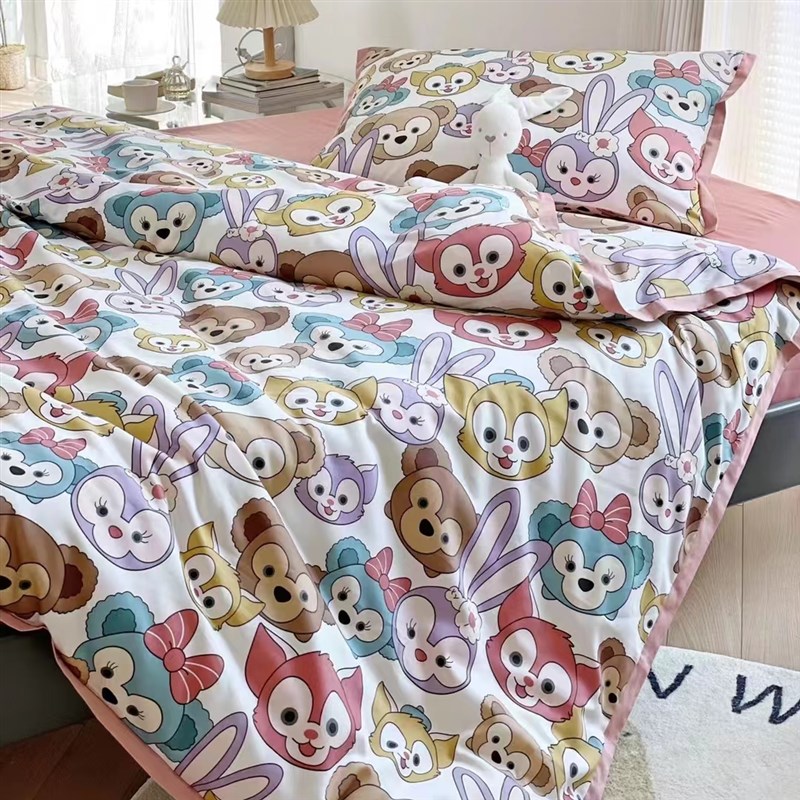 A类纯棉学生宿舍三件套60支长绒棉单人1.M5米床儿童全棉床品被套