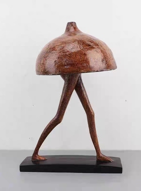 北欧创意抽象蘑菇人物摆件电视柜客厅茶几入户玄关展柜家居装饰品