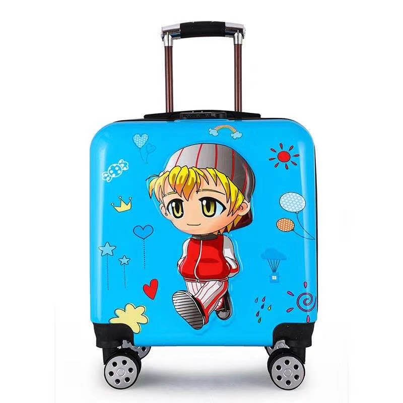 儿童拉杆箱定f制18寸卡通行李y箱可坐20寸登机箱万向轮旅行箱3D男