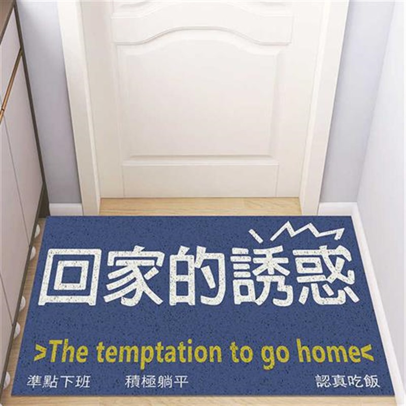 门口地垫入户门脚垫丝圈进v门地毯家用客厅玄关除尘防滑可裁剪垫