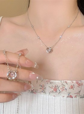 爱的誓约然后我们跳舞了简约韩版精致吊坠项链锁骨链礼物女