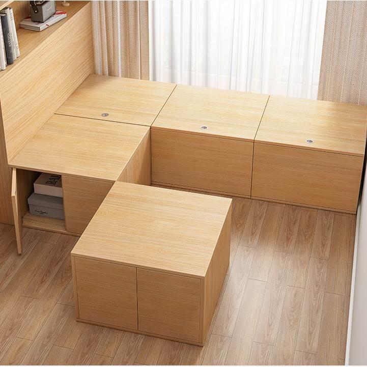 80cm收纳柜矮柜实木地台储物柜可坐杂物柜床头Q床尾衣柜箱子40高