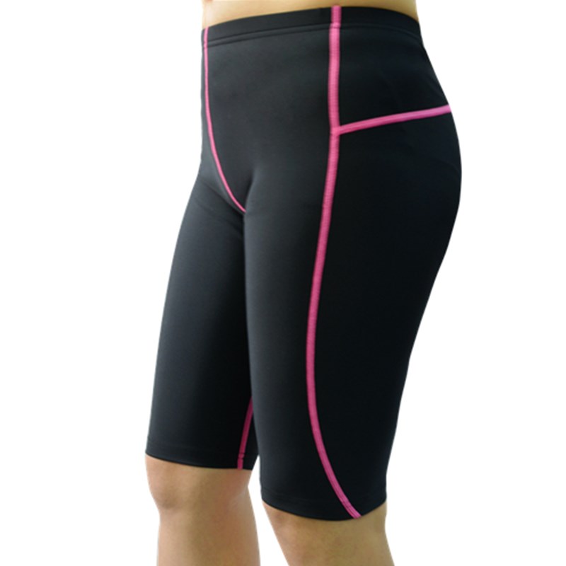 平角裤女士分体五分齐膝中腰泳裤温泉泳池M游泳保守显瘦运动泳衣