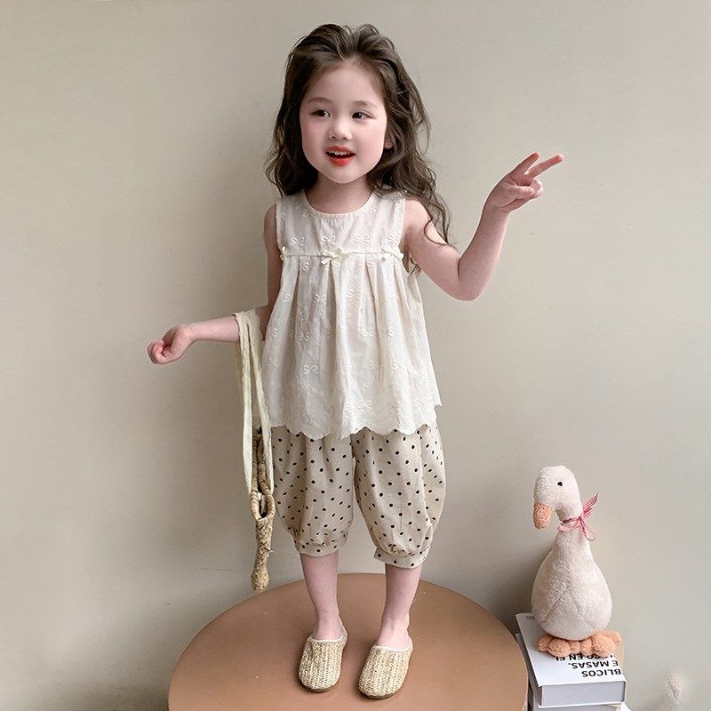 女童夏季套装2025新款洋气儿童装超好看夏装小童女宝宝短裤两件套,童装/婴儿装/亲子装,套装,淘宝优惠券,粉丝福利购,淘宝优惠卷