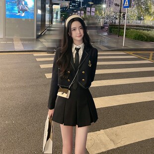 若语定制时尚气质网红炸街套装裙2021新款早秋洋气时髦显瘦两件套