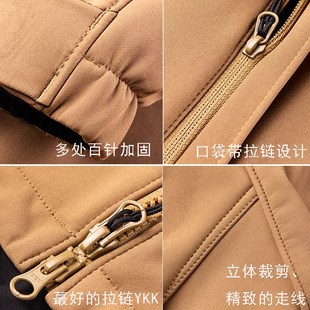 黎明者军版战术软壳冲锋衣ePTFE10000+透气保暖防风可拆卸帽子男