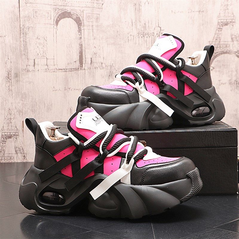 气垫鞋子机甲老爹鞋男2025新款春季休闲鞋时尚男款厚底增高运动鞋,流行男鞋,老爹鞋,淘宝优惠券,粉丝福利购,淘宝优惠卷