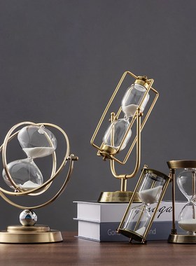 时间沙漏diy计时器创意桌面摆件北欧风房间书房办公室家居装饰品