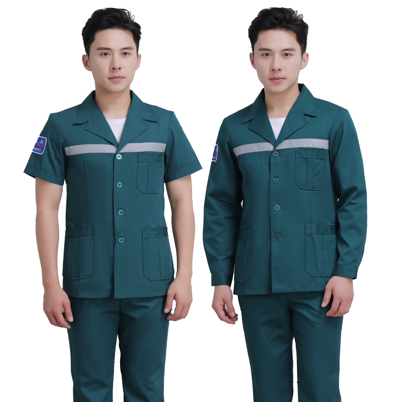 120急救服急诊中心出诊医生护士服分体套装墨绿色大码ICU工作服