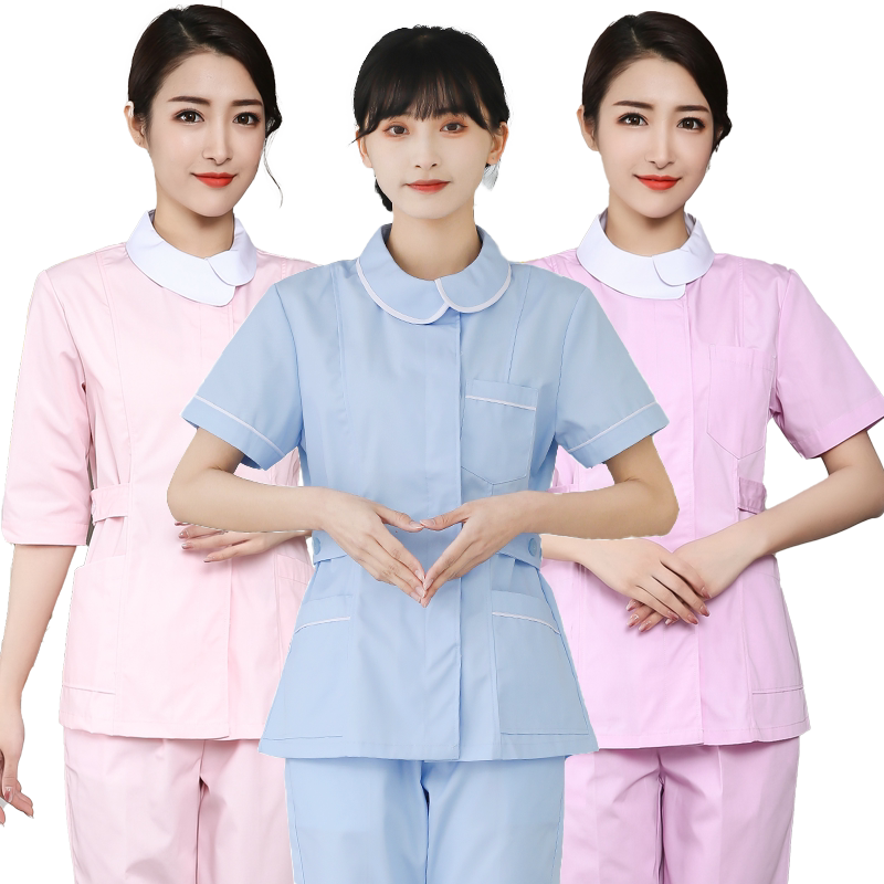 护士服女短袖分体套装薄款中袖