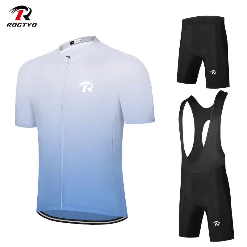 自行车骑行服山地车骑行服套装男夏季短袖透气速干背带骑行短裤