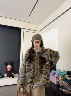 CHACHA【艺术生穿搭】休闲时尚百搭毛呢外套