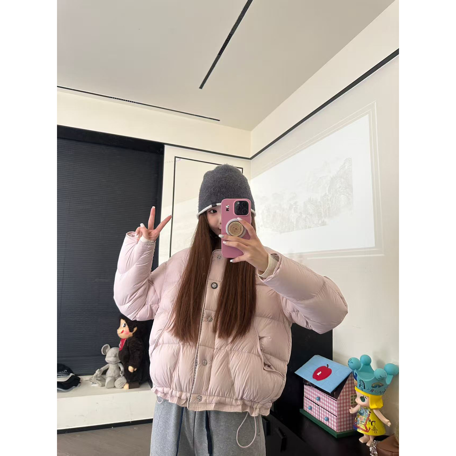 CHACHA【豆包】休闲时尚百搭新国标90白鸭绒羽绒服