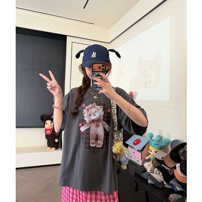 CHACHA【趣味集市】休闲时尚百搭印花T恤