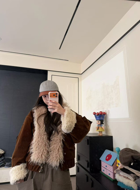 CHACHA【芬兰日记】休闲时尚百搭可拆卸毛领外套