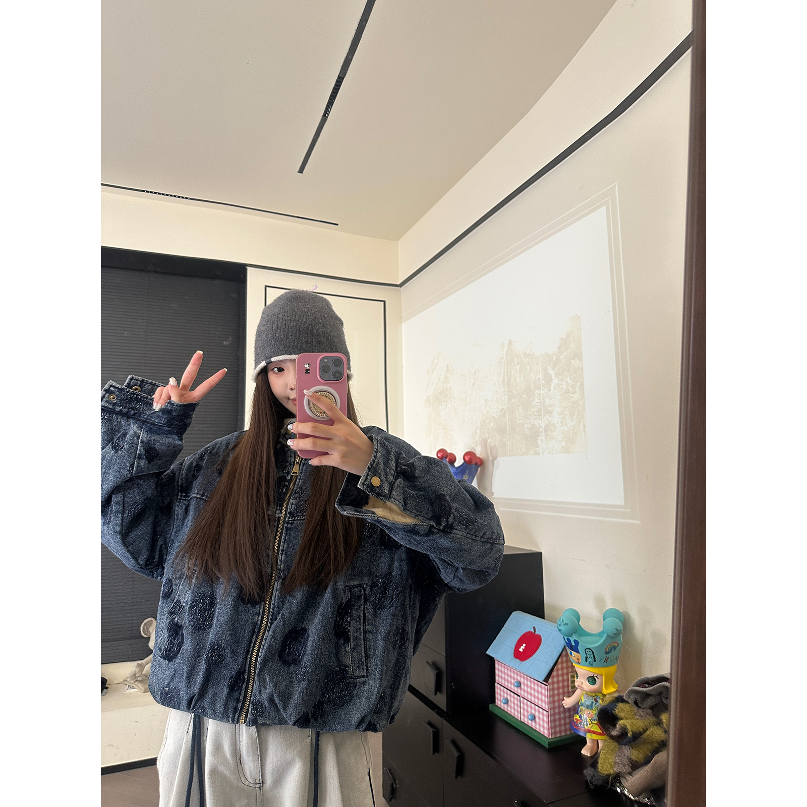 CHACHA【桃花诺】休闲时尚百搭外套