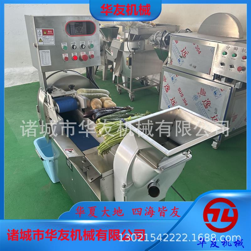 小白菜冬瓜切片切丝机 莲藕百合切块切丁机 多功能双头切菜机