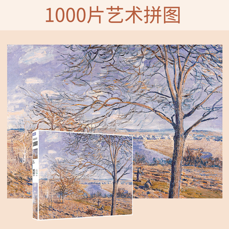 塞纳河边村庄 1000片成人拼图高难度减压益智儿童拼装玩具礼物