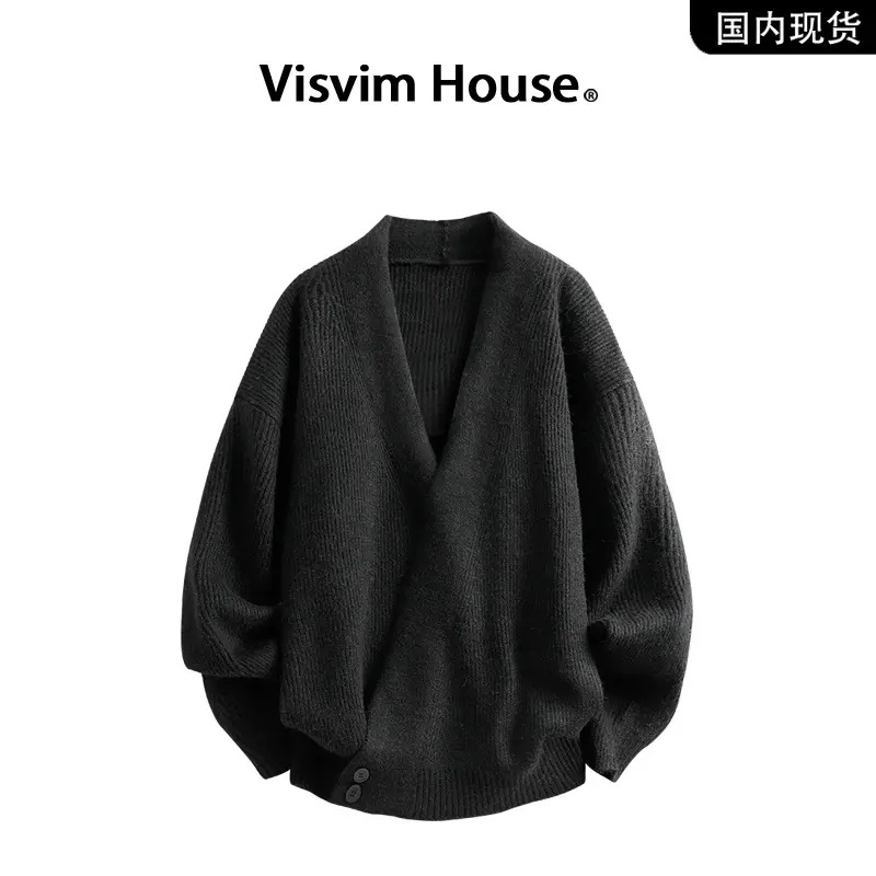【品牌现货撤柜】VISVIM WINS春秋季针织衫慵懒老钱风开衫毛衣男