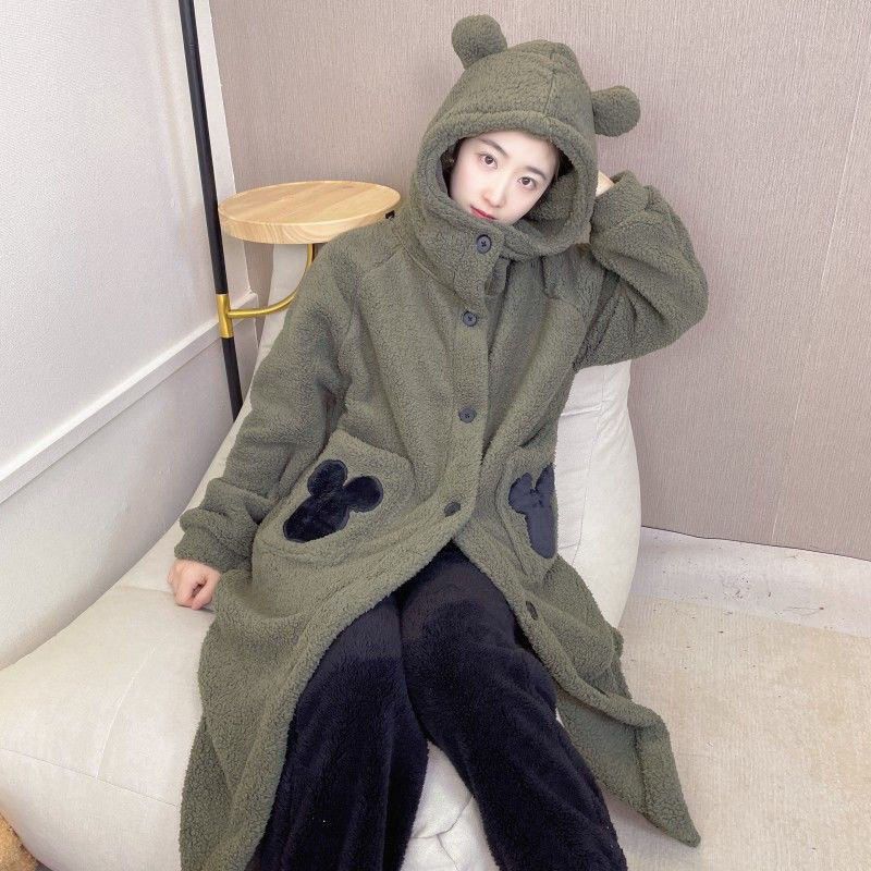 2025新款珊瑚绒睡衣女秋冬季加厚